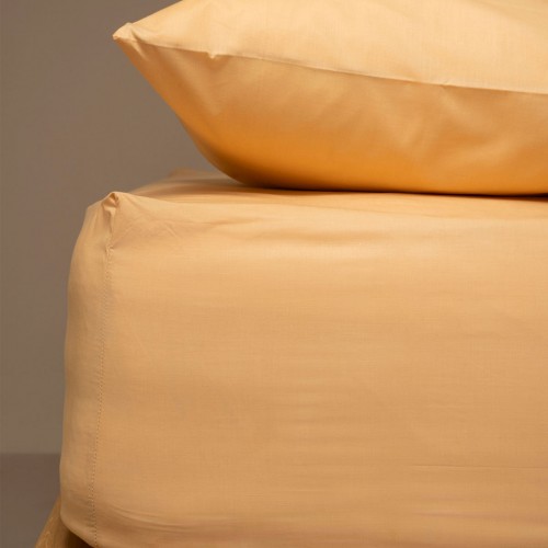 Κατωσέντονο Menta με λάστιχο 4 Beige Διπλό (160x200 40)