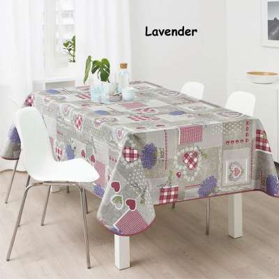  Unstainable Round Kitchen Tablecloth Lavender 150 Flamingo - 1927-3