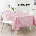 Αλέκιαστο Tραπεζομάντηλο Κουζίνας Paisley Pink Μακρόστενο 150Χ180 Flamingo - 1929-2