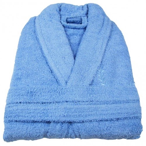 Adult's 100% cotton bathrobe with hood - 1238-1