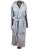 Adult's 100% cotton bathrobe Flamingo Grey - 1239