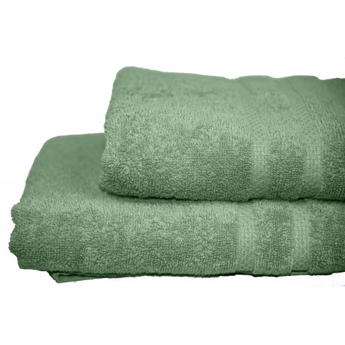 Ideato Face Towel 50X90 Green Combed Cotton 500g/m2 - 2123-2