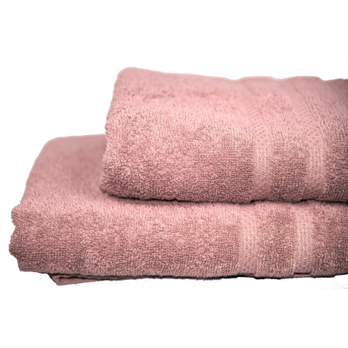 Ideato Face Towel 50X90 Salmon Combed Cotton 500g/m2 - 2127-2