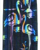 Beach Towel 100% Cotton 90Χ170 Dark Blue Flamingo - 1738