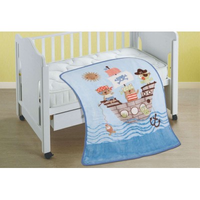 Baby Crib's Blanket Flamingo Pirates 110X140 - 1799