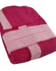 Φούξια-ροζ παιδικό μπουρνούζι με κουκούλα - 9038