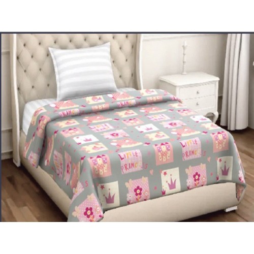 Half-double velor blanket for children Princess 160X220 - 2096
