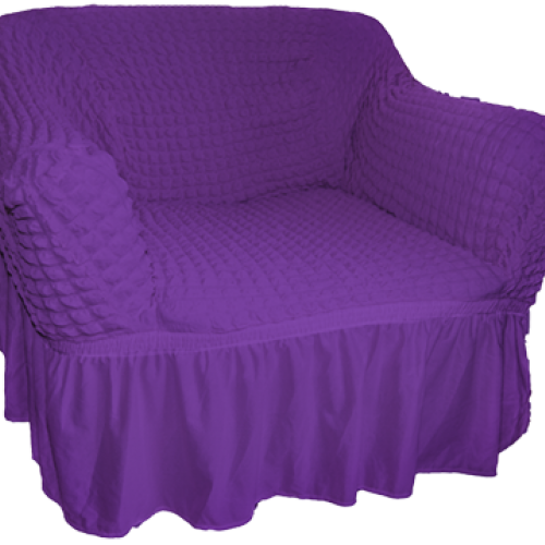 Full Τhree Pieces Sofa Covers Set Purple - 1686