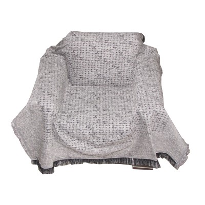 Σενίλ Ριχτάρι Soft Touch Ideato για Διθέσιο Καναπέ Weave Grey 170Χ240 - 1832-2