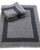 Cotton hotel bath rug 50X70 grey-white - 857