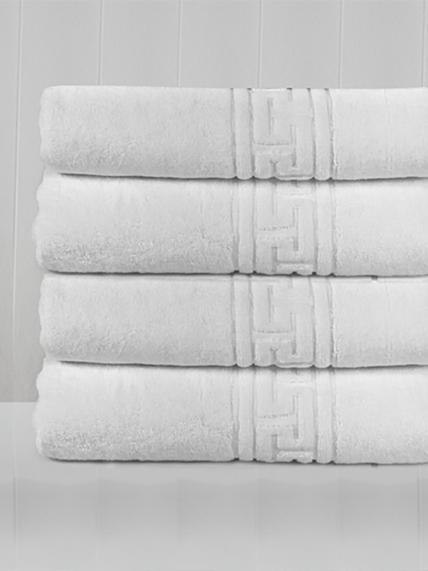 Πετσέτα προσώπου 50Χ100 ξενοδοχειακή με μαίανδρο 500gsm - 641-1