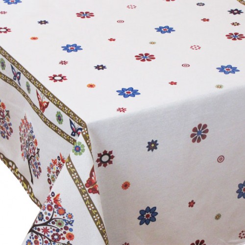 Printed Rectangular Tablecloth for Restaurants 140Χ220 - 1972-3