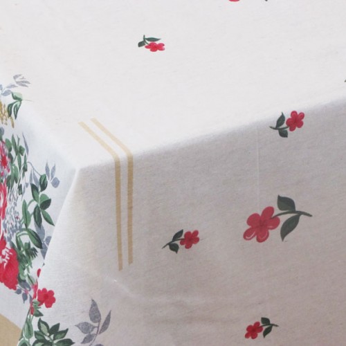 Printed Rectangular Tablecloth for Restaurants 140Χ220 - 1975-3