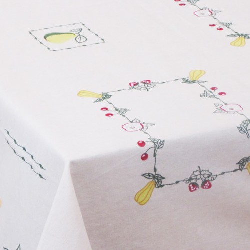 Printed Rectangular Tablecloth for Restaurants 140Χ220 - 1976-3