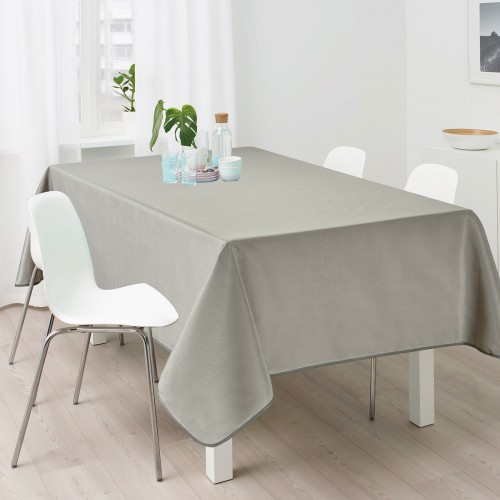 Beige Unstainable Round Tablecloth for Restaurants 150 - 1725-3