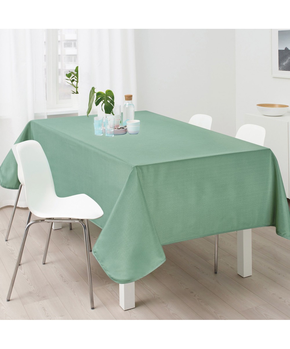 Green Unstainable Round Tablecloth for Restaurants 150 - 1721-3