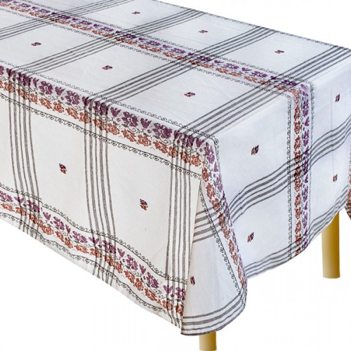 Printed Rectangular Tablecloth for Restaurants 140Χ180 - 1572-2