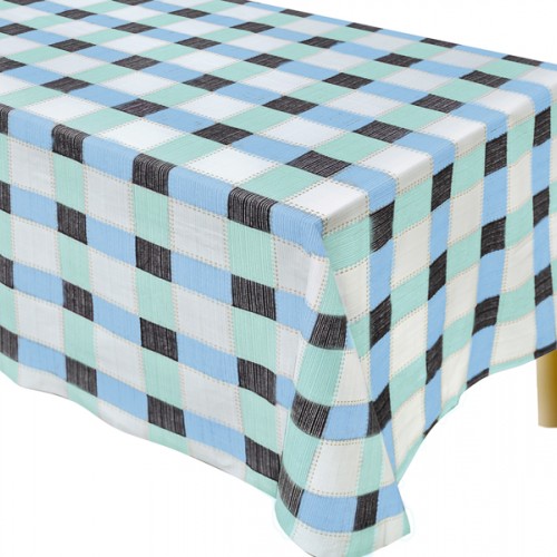 Printed Rectangular Tablecloth for Restaurants 140Χ220 - 1594-3