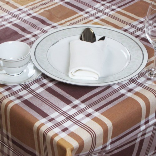 Printed Rectangular Tablecloth for Restaurants 140Χ220 - 1551-3