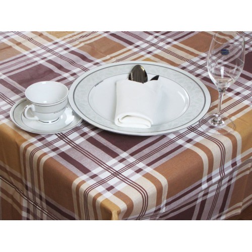 Printed Rectangular Tablecloth for Restaurants 140Χ220 - 1551-3
