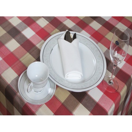 Printed Rectangular Tablecloth for Restaurants 140Χ180 - 1588-2
