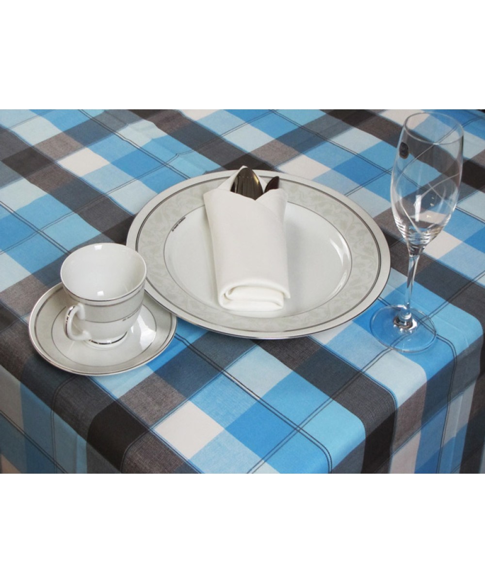 Printed Rectangular Tablecloth for Restaurants 140Χ220 - 1598-3