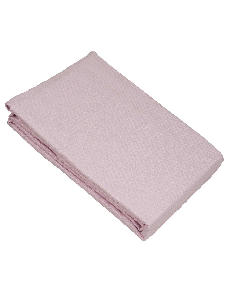 Ροζ κουβέρτα πικέ ημίδιπλη sanforized 170Χ230 - 1256-1