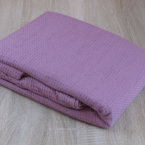 Dusty Pink Single Pique Sanforized Blanket For Hotels 170Χ265 - 3996-1