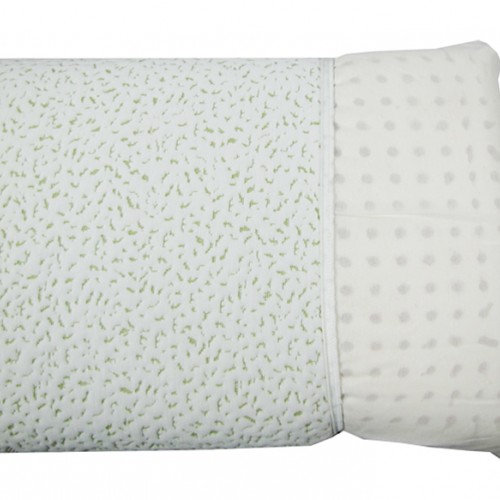 Anatomical pillow of 100% natural latex and quilted fabric wtih aloe vera extract - 1259-1-2