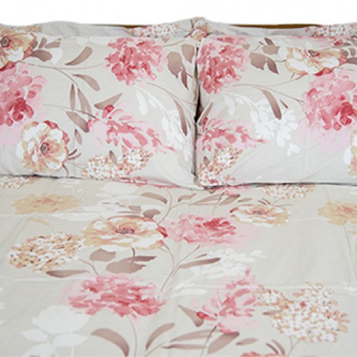 Queen size 100% Cotton Sheet Set Ideato Rose Garden 230Χ270  - 1371-5