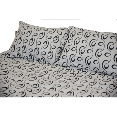 Μαξιλαροθήκες Φανέλα 50Χ70  Ideato Labyrinth Grey - 1495-3