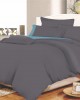 Sheet Set KOMBOS Cotton Line Anthraces - Dolphin Blue Monochrome with Bandage Single with elastic 100x200 22