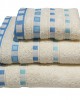 KOMBOS Pennie Towel 450g/m2 Polka Dot Jacquard Cream-Turquoise Hand Towel 30x50