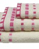 KOMBOS Pennie Towel 450g/m2 Polka Dot Jacquard Cream-Coral Hand 30x50