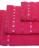 Towel KOMBOS Pennie 450gr/m2 Polka Dot Jacquard Fuchsia Hand 30x50