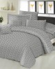 Pair of cushion covers KOMBOS Cotton Line Printed Fern Gray 50x70