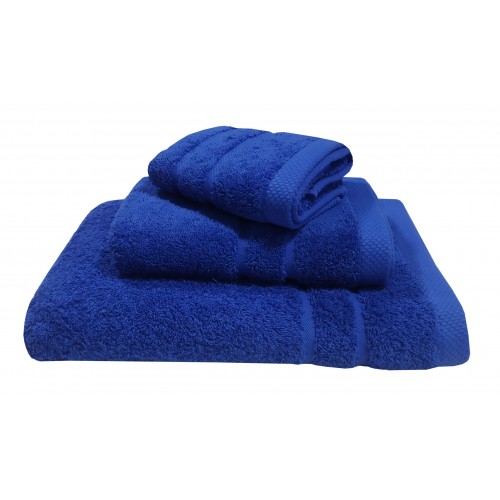 Set of 3 pcs Le Blanc 600gr/m2 Royal Blue Penny Towels (40x60, 50x95, 80x145)