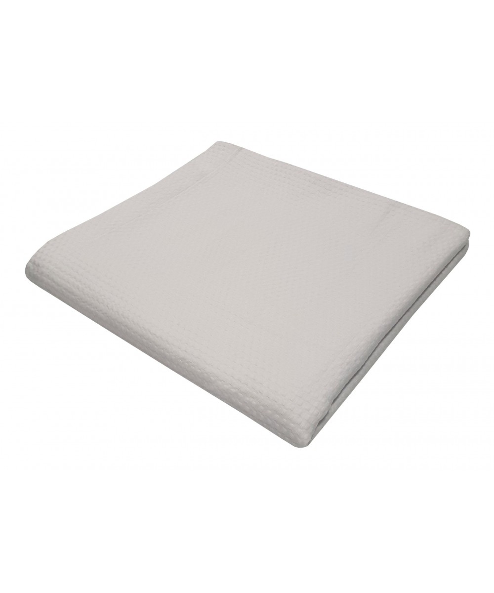 Κουβέρτα Πικέ Le Blanc Sanforized Cotton 100%  Μονή 170x260 White