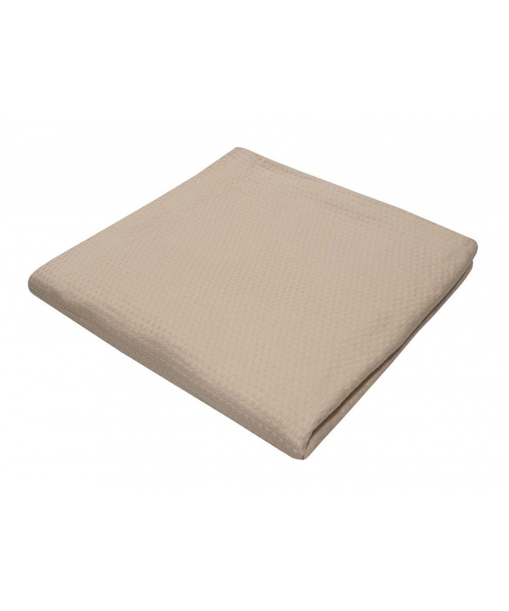 Κουβέρτα Πικέ Le Blanc Sanforized Cotton 100%  Μονή 170x260 Beige