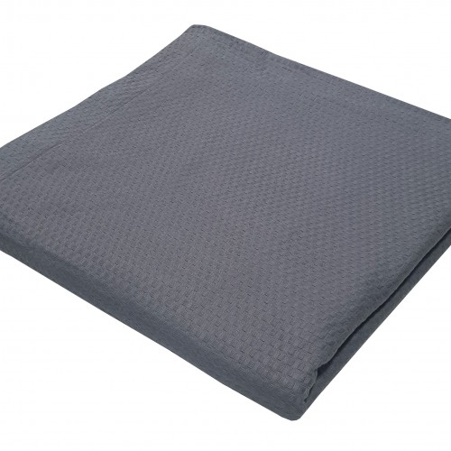 Le Blanc Sanforized Cotton Pique Blanket 100% Super Extra Double 240x260 Gray