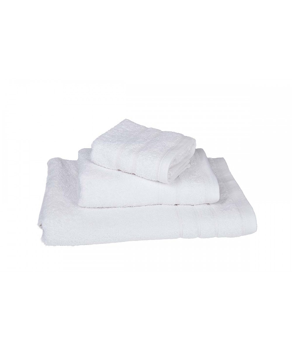 Πετσέτα ΚΟΜΒΟΣ Πεννιέ 500γρ/μ2 Λευκό Χειρός 30x50