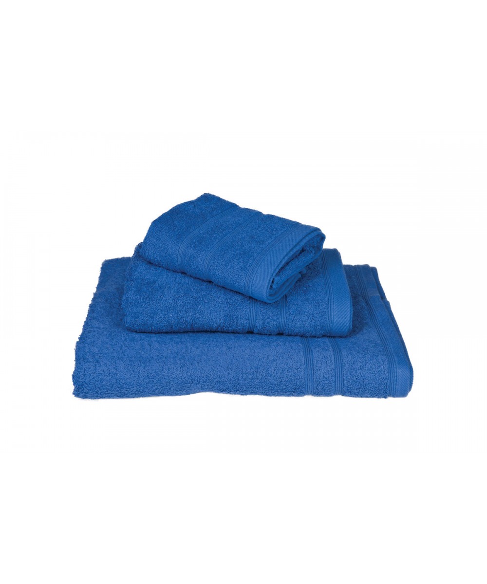 Πετσέτα ΚΟΜΒΟΣ Πεννιέ 500γρ/μ2 Μπλε Χειρός 30x50