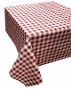 Tablecloth KOMBOS Plaid Polycotton Design-1 Red 140x180