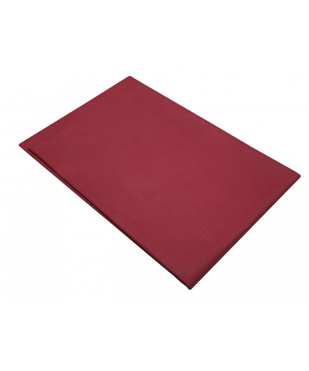 KOMBOS bed sheet Red plain Double with elastic 150x200 20