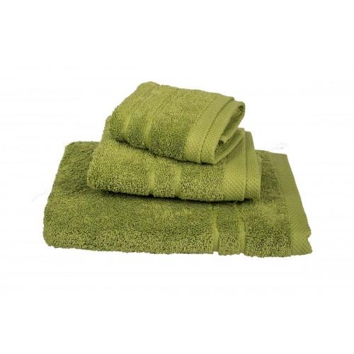 Set of 3 pcs Le Blanc Penny Towels 600g/m2 Olive (40x60, 50x95, 80x145)