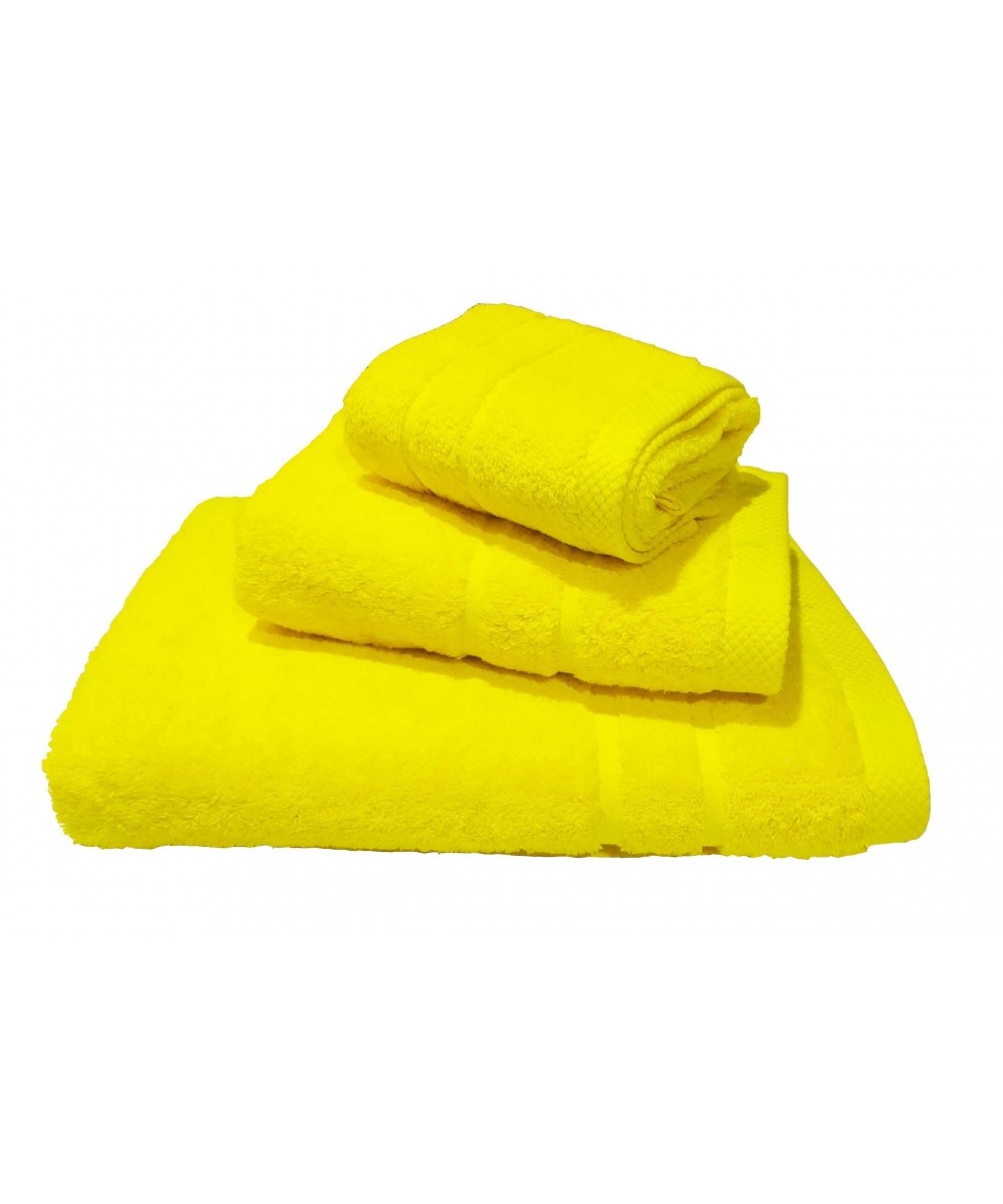 Set of 3 pcs Le Blanc Penny Towels 600g/m2 Yellow (40x60, 50x95, 80x145)