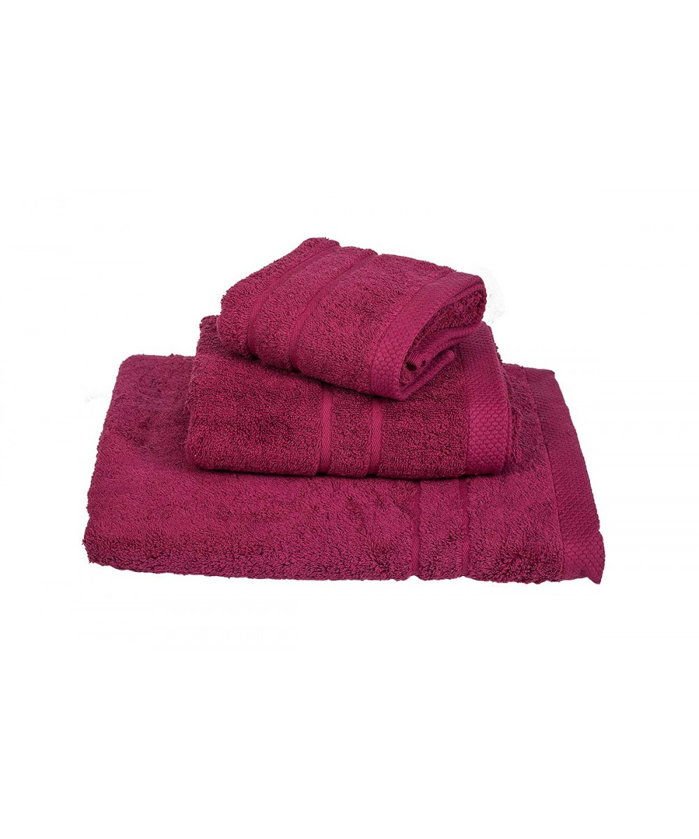 Set of 3 pcs Le Blanc Peinier Towels 600g/m2 Crimson (40x60, 50x95, 80x145)