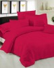 Σεντόνι Μεμονομένο LeBlanc Μονόχρωμο Polycotton 50/50 TC144 Cherry Μονό με λάστιχο 100x200 35