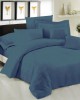 Sheet Single LeBlanc Monochrome Polycotton 50/50 TC144 Dusty Blue extra double with elastic 160x200 35