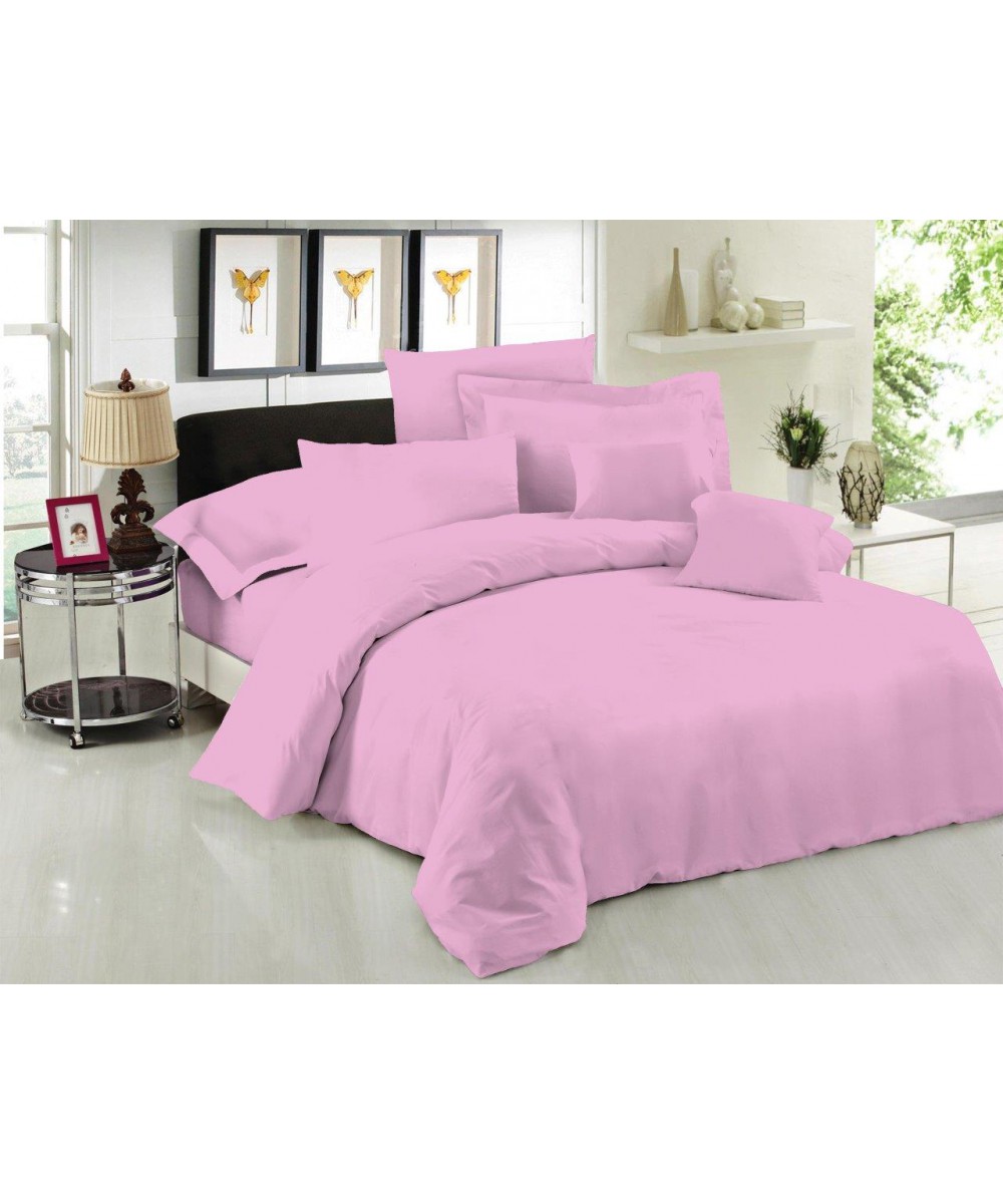 Σεντόνι Μεμονομένο LeBlanc Μονόχρωμο Polycotton 50/50 TC144 Lilac υπέρδιπλο με λάστιχο 160x200 35